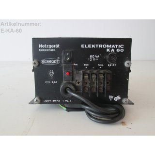 Netzgerät Schaudt ELEKTROMATIC KA 60 Stromversorgung Wohnwagen gebr.  (60 V A)