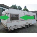 Dethleffs Wohnwagen Fenster ca 98 x 60 gebr. (zB RB7) Roxite 80 D401 Polyplastic SONDERPREIS (Ecke ausgebrochen)