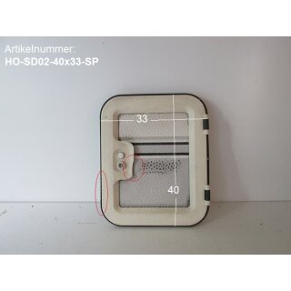 SD02 Thetford WC ServiceTür ohne Schlüssel ca 40 x 33 gebr. (zB 460er SD02) Sonderpreis (Stauraumklappe, Serviceklappe,Toilettenklappe)