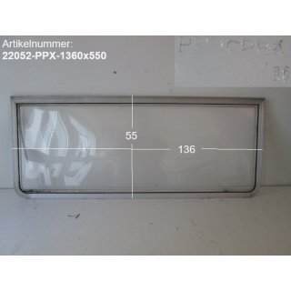 Wohnwagenfenster PERSPEX ca 136 x 55, klar, gebraucht, ohne Rahmen (zB Hymer/Fendt/Tabbert)  Sonderpreis