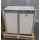 Küchenblock: Kühlschrank RM200 mit 2-fl-Cramer Kocheinheit, Spülbecken in hellgrau gebraucht