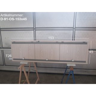 Dethleffs Oberschrank mit 3 Klappen gebraucht ca 153 x 45 x 26 (aus RM3 NewLine) lichtgrau/hell