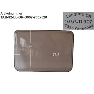 Tabbert Wohnwagenfenster ca 73,5 x 60 Langlotz DR D907 gebraucht (zB Tabbert 5.4 BJ 82)