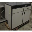 Küchenblock: Kühlschrank RM270 mit 3-fl-Cramer Kocheinheit, Spülbecken in weiß gebraucht (Design Hobby 440)