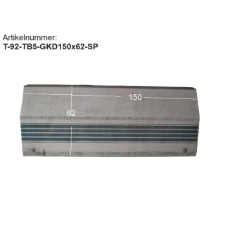 TEC Gaskastendeckel ca 150 x 62 gebraucht (zB TB5) ohne Schlüssel - Sonderpreis - Bugfrontdeckel / Bugklappe / Gasklappe / Flaschenkastendeckel / Flaschenkastenabdeckung