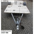 Plattformanhänger 1200kg ca 418 x 200 mit Brief,...