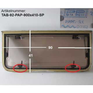 Tabbert Wohnwagenfenster Parapress B2 PPRG-RX D2162 ca 90 x 41 gebraucht (mit Rahmen) zB Tabbert Comtesse 530 BJ 92 Sonderpreis