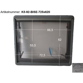 Knaus Eurostar Wohnwagenfenster ca 72,5 x 62 bzw 66,5 x 53,5 geb. Birkholz12 Seitz PMMA (zB 510 Knaus Eurostar BJ 92) HECK