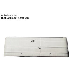 Bürstner Wohnwagen Gaskastendeckel gebr. ca 205 x 63  (zB 4805 BJ 90) - Bugfrontdeckel / Bugklappe / Gasklappe / Flaschenkastendeckel / Flaschenkastenabdeckung