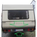 Hymer Wohnwagen Heckleuchtenträger / Heckverkleidung...