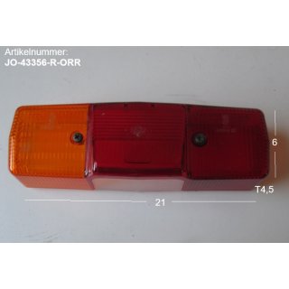 Jokon Rückleuchte Wohnwagen RECHTS gebraucht 43356 (orange/rot/rot) mit Kennzeichenbeleuchtungs/Ausschnitt