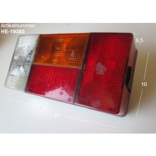 Hella Rückleuchte Wohnwagen gebraucht Weiß 09531 / Orange 6R019385 / Rot 9531 / Rot 029305 (weiss/orangerot/rot) - RECHTS (Hecklicht/Heckleuchte/Lampe/Leuchte/Rücklicht/Rückleuchte)