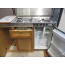 Bürstner Amara Küchenblock, Küchenzeile Wohnmobil komplett ca 128,5 x 55 (H92,5) cm mit 30mBar Kocher, Kühlschrank, Spüle RM4230 Sonderpreis