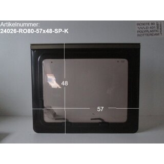 Original Wohnwagenfenster ca 57 x 48 Roxite 80 D401  (ca BJ 1990-2000) - Sonderpreis Kleber-Reste