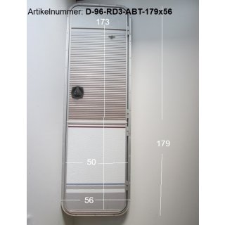 Dethleffs Wohnwagentür / Aufbautür 179 x 56 bzw 173 x 50 mit 1 Schlüssel gebraucht (Eingangstür)  zB RD3 BJ 96