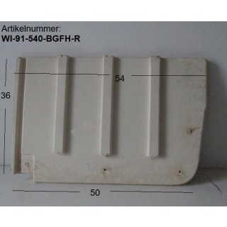 Wilk Wohnwagen Bodenteil rechts vom Gaskastendeckel Bug ca 54 bzw 50 x 36 RECHTS aus 540 Wilk BJ 92 gebraucht Sonderpreis