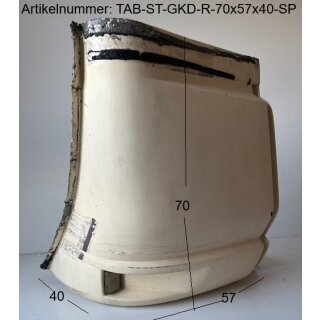Tabbert Seitenteil für Gaskastendeckel gebraucht RECHTS ca. 70 x 57 x 40 (zB 545 BJ 96) SONDERPREIS - Bugfrontdeckel / Bugklappe / Gasklappe / Flaschenkastendeckel / Flaschenkastenabdeckung