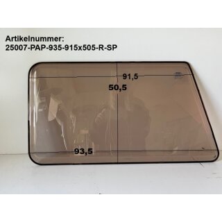Universal Wohnwagenfenster Parapress PPRG-RX D2162 ca 93,5 bzw 91,5 x 50,5 (TRAPEZFÖRMIG rechts) Sonderpreis (muss geklebt werden)