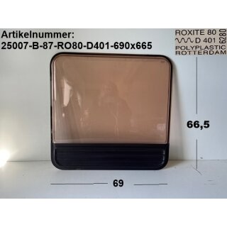 Bürstner Wohnwagenfenster ca 69 x 66,5 Roxite 80 D401 6280 gebr. - Sonderpreis - Lagerspuren (ca BJ 87)