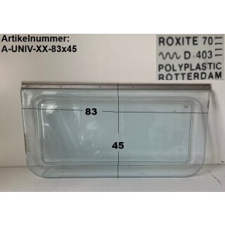 Adria Wohnwagen Fenster Roxite 70 ca 83 x 45 gebr. D403  (leicht helblau) Sonderpreis (Klebestreifen-Reste)