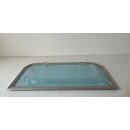 Universal Wohnwagenfenster Knaus 8  D 689 8007 ca 66,5 x 39 Sonderpreis (Klebestreifenreste)  gebr. (hellblau)