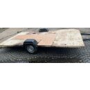 Plattformanhänger 1000kg ca 404 x 195 (plus Deichsel 139) mit Brief, Alko, ZdR 147, ideal für TINY House, Quad- Zweirad-Maschinentransporter gebr. (IMV Adria 2 440 BJ 89)