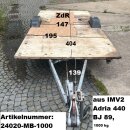 Plattformanhänger 1000kg ca 404 x 195 (plus Deichsel...