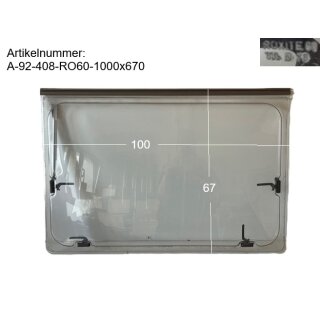 Adria Wohnwagen Fenster Roxite 60 ca 100 x 67 (zB Adria Forma 408 BJ 92) gebr. D78