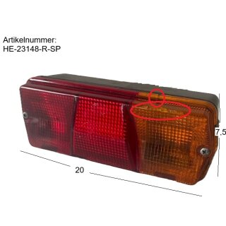 Hella Rückleuchte / Rücklicht 23148 RECHTS Wohnwagen (Hobby/Knaus u.a.) - sehr selten (Hecklicht/Heckleuchte/Lampe/Leuchte/Rücklicht/Rückleuchte)  SONDERPREIS 0231482 (rot rechts) /  0231482 (rot mittig) / 53335R8 (orange rechts)