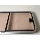 Original LMC Wohnwagen/Wohnkabine/Wohnmobil Schiebefenster ca 83 x 42 bzw 77 x 37 gebr. (ohne Innenrahmen) Schiebescheibe Ausschnitt 77x37 Polyplastic Roxite PMMA 43R-001745 0306 (zB LMC 530K BJ 2006)