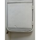 LMC Wohnwagen Aufbautür ca 172 x 55,5 bzw 167 x 49,8 mit Rahmen ohne Schlüssel gebraucht (aus LMC 530 K BJ 2006) (Eingangstür) Sonderpreis (Beule unten), mit Tür-Spion