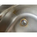 Cramer Spülbecken mit Sicherheitsglasabdeckung gebr. RUND Durchmesser ca. 40,5 cm Tiefe ca 14cm mit Glasplatte / Glasdeckel (aus LMC 530K BJ 2006) Sonderpreis, 326 Seriennummer 2244913
