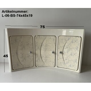 kompakter Camping-Schrank ca 75 x 45 gebraucht 3-türig Badschrank/Hängeschrankweiß 31228 2000473 Oberschrank 3trg 316 (aus LMC Favorit 530 K BJ 2006)