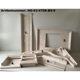 Badset 5tlg aus Hobby 470K BJ 93 : Wandschrank/Hängeschrank/Eckwaschbecken für Bad/Nasszelle Wohnwagen/Wohnmobil gebraucht Sonderpreis