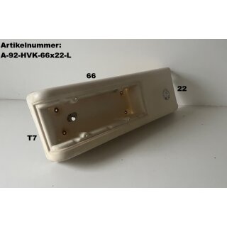 Adria Heckleuchtenträger / Verkleidung Ecke LINKS gebr. ca 66 x 22 cm (zB Adria 408 Forma BJ 92)