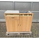 Küchenblock: Kühlschrank RM212 mit 2-fl-Cramer Kocheinheit, Spülbecken gebraucht aus Adria Forma 410TD BJ 91 Sonderpreis