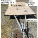 Plattformanhänger 750kg ca 395  (+ 142 Deichsel) x...