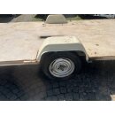Plattformanhänger 750kg ca 395  (+ 142 Deichsel) x 198, ZdR 147,  ideal für TINY House, Quad- Zweirad-Maschinentransporter gebr. (Adria 410 TD BJ91)