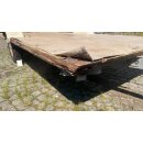 Plattformanhänger 750kg ca 395  (+ 142 Deichsel) x 198, ZdR 147,  ideal für TINY House, Quad- Zweirad-Maschinentransporter gebr. (Adria 410 TD BJ91)