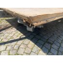Plattformanhänger 750kg ca 395  (+ 142 Deichsel) x 198, ZdR 147,  ideal für TINY House, Quad- Zweirad-Maschinentransporter gebr. (Adria 410 TD BJ91)