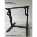 Hubtischgestell gebraucht braun ca B59 x H30/66 x T60