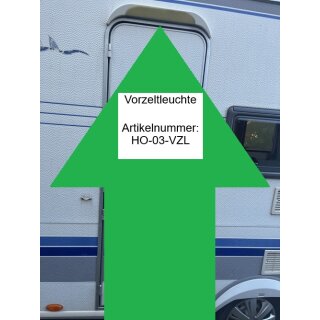 Hobby Wohnwagen Vorzeltleuchte (über der Aufbautür)- sehr selten - Beifahrerseite - in Fahrtrichtung rechts (aus Hobby deluxe easy 400 BJ 2003) gebraucht ca 55cm lang