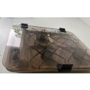 Cramer Wohnmobil-Kochfeld 3-flammig gebraucht 50mba gebraucht (Emaille) ca 40 x 50 mit Typenschild CE-1129 - Sonderpreis (Rost unten) - mit Glasabdeckung/Glasplatte