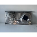 Cramer Kochfeld 50mba 3-flammig (links) mit Spülbecken gebraucht ca 100x47 cm (zB Hobby 440 BJ 97) ohne Typenschild