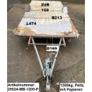 Plattformanhänger 1200kg ca 474  x 213 +169 mit...