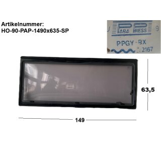 Hobby Wohnwagenfenster Parapress gebraucht ca 149 x 63,5 Heckfenster (zB Hobby 510 BJ 90/ PPGY-RX Sonderpreis (Ausstellfenster/Aufstellfenster)