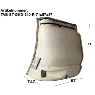 Tabbert Seitenteil für Gaskastendeckel gebraucht RECHTS ca. 71 x 57 x T47 (zB 540 BJ94)