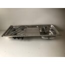 Cramer Kochfeld 50mba 3-flammig (links) mit Spülbecken gebr. ca 105 x 47 cm (zB Hobby 510) 50 mBar OHNE Typenschild Sonderpreis