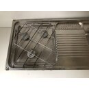 Cramer Kochfeld 50mba 3-flammig (links) mit Spülbecken gebr. ca 105 x 47 cm (zB Hobby 510) 50 mBar OHNE Typenschild Sonderpreis