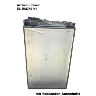 Elektrolux RM 270 Kühlschrank gebr., funktionsgeprüft, ohne Frontblende, 12V/230V/Gas, 50 mBar, mit Radkastenausschnitt, Ausführung ohne beleuchtetem Schalter (V1)